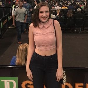 Xhilaration Collared Crop Top Size S